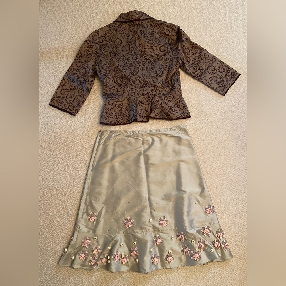 Anthropologie Odille Skirt & Elevenses Jacket - Picture 2 of 7